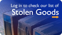 Log in to check our list of Stolen Goods